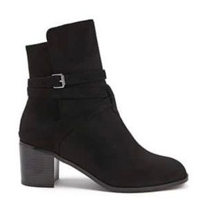 nwt forever 21 black faux suede ankle boots